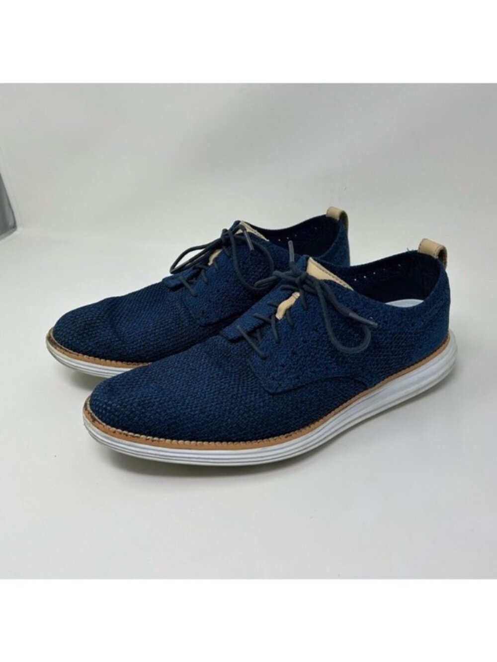 Cole Haan OriginalGrand Blue Wingtip Oxford Shoes Men's Size 10M